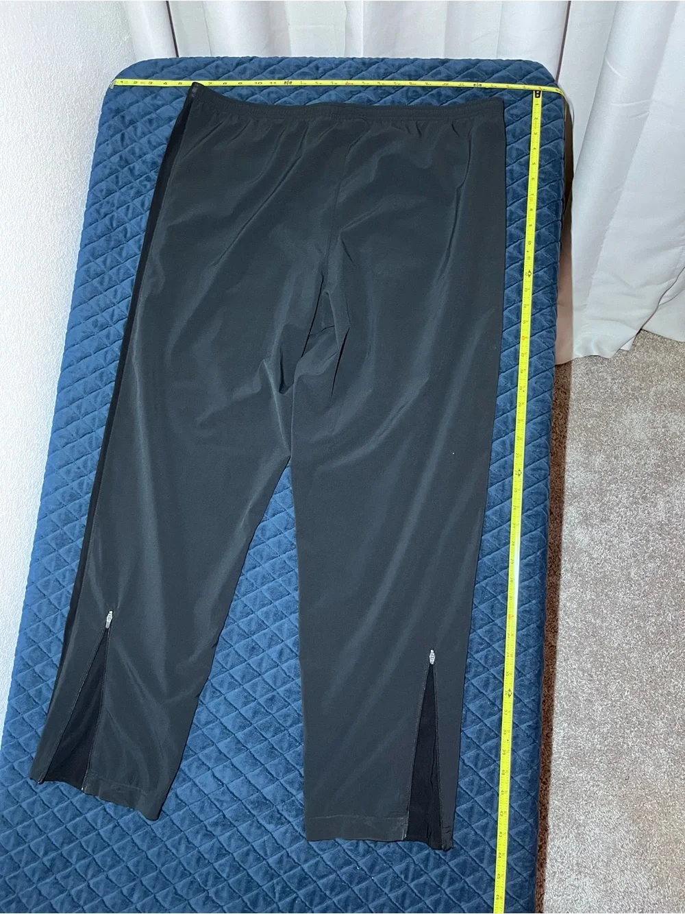 Nike Men's Black Jogger Track Pants with Side Stripe
